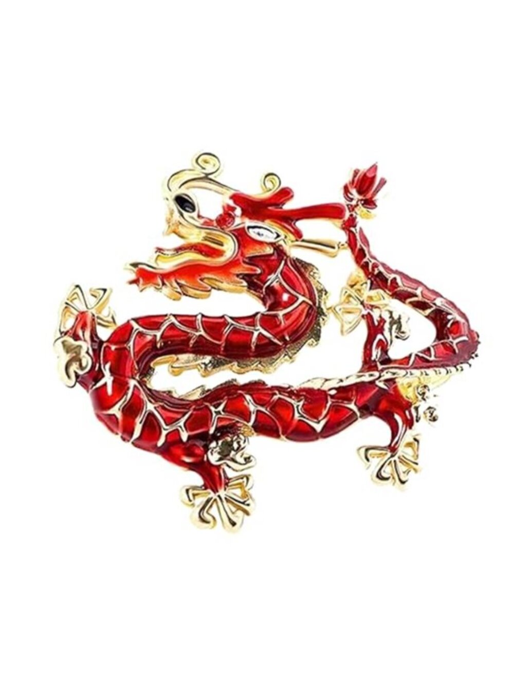 Vintage Cartoon Flying Dragon Brooch for Women Colorful Enamel Animal Pin Party